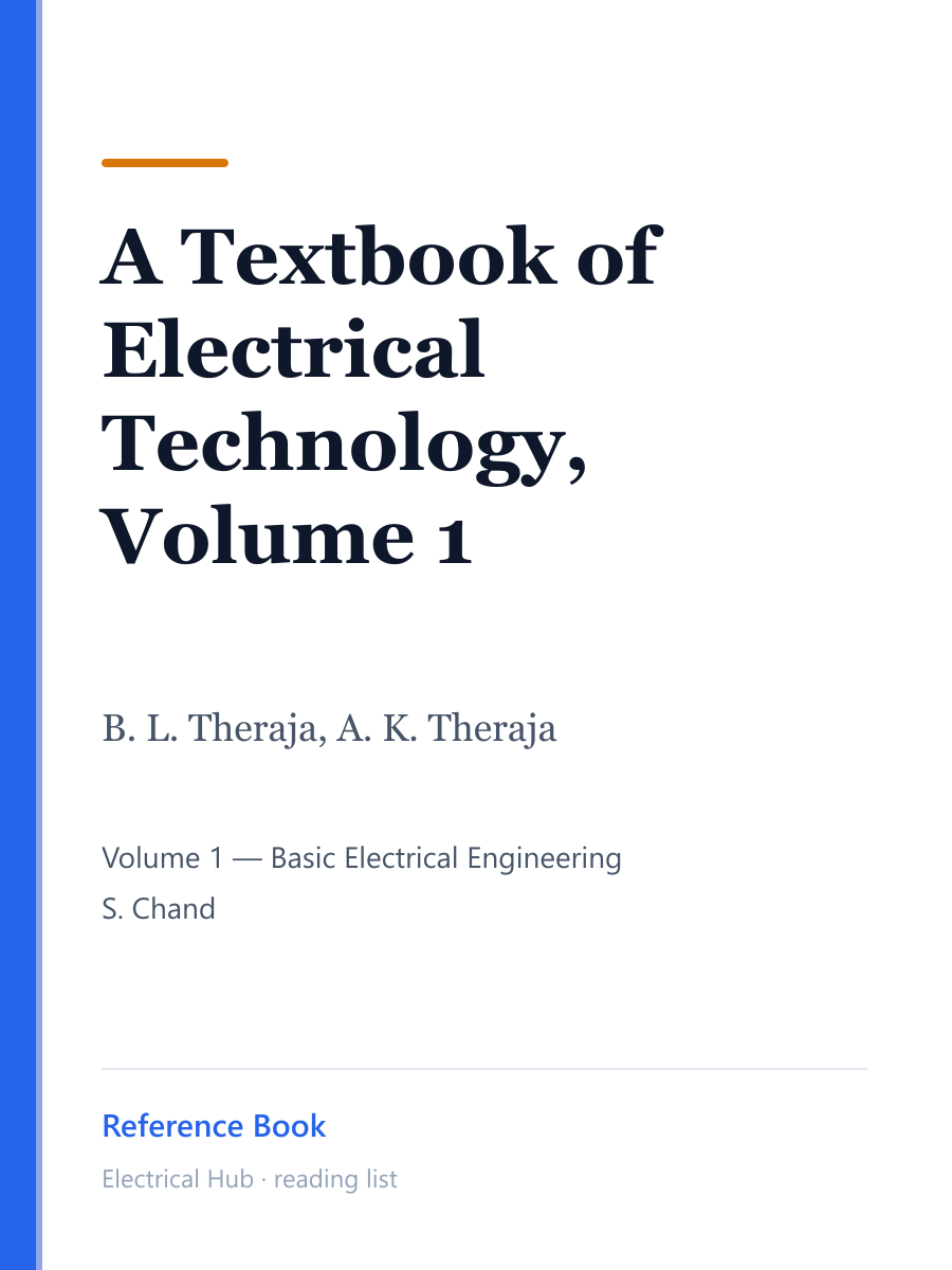 A Textbook of Electrical Technology, Volume 1
