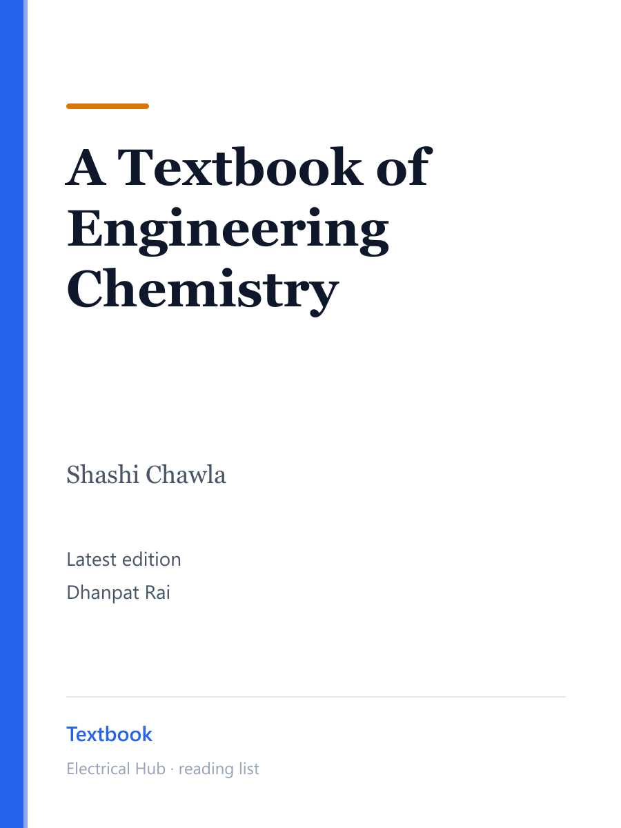 A Textbook of Engineering Chemistry