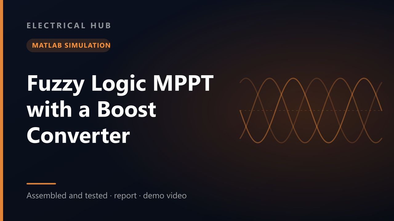 Fuzzy Logic MPPT with a Boost Converter