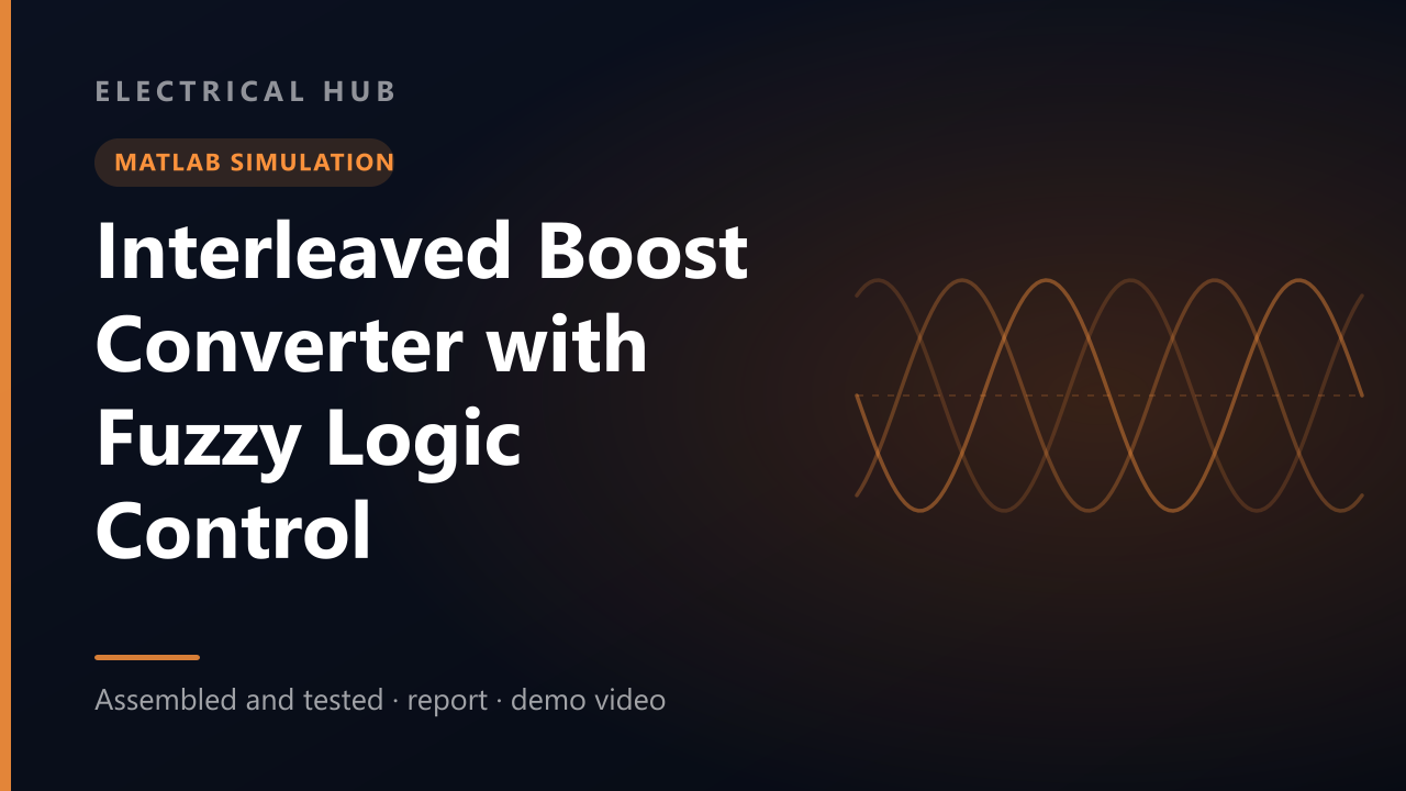 Interleaved Boost Converter with Fuzzy Logic Control